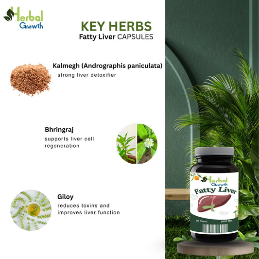 Herbal Growth Fatty Liver Detox Capsules HERBAL GROWTH